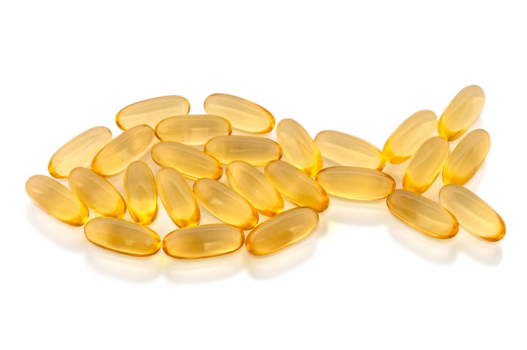 This is a picture of fish oil supplements. Fish oils have essential omega-3 fatty acids in them to help with joint pain.