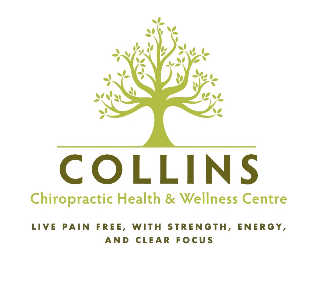 This is the logo of Edmonton chiropractor Dr. Dean Collins' clinic called Collins Chiropractic Health and Wellness Centre.